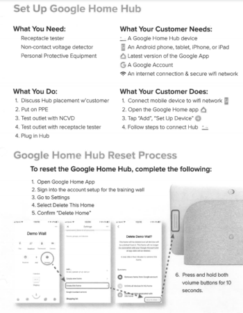 Google home hub set up